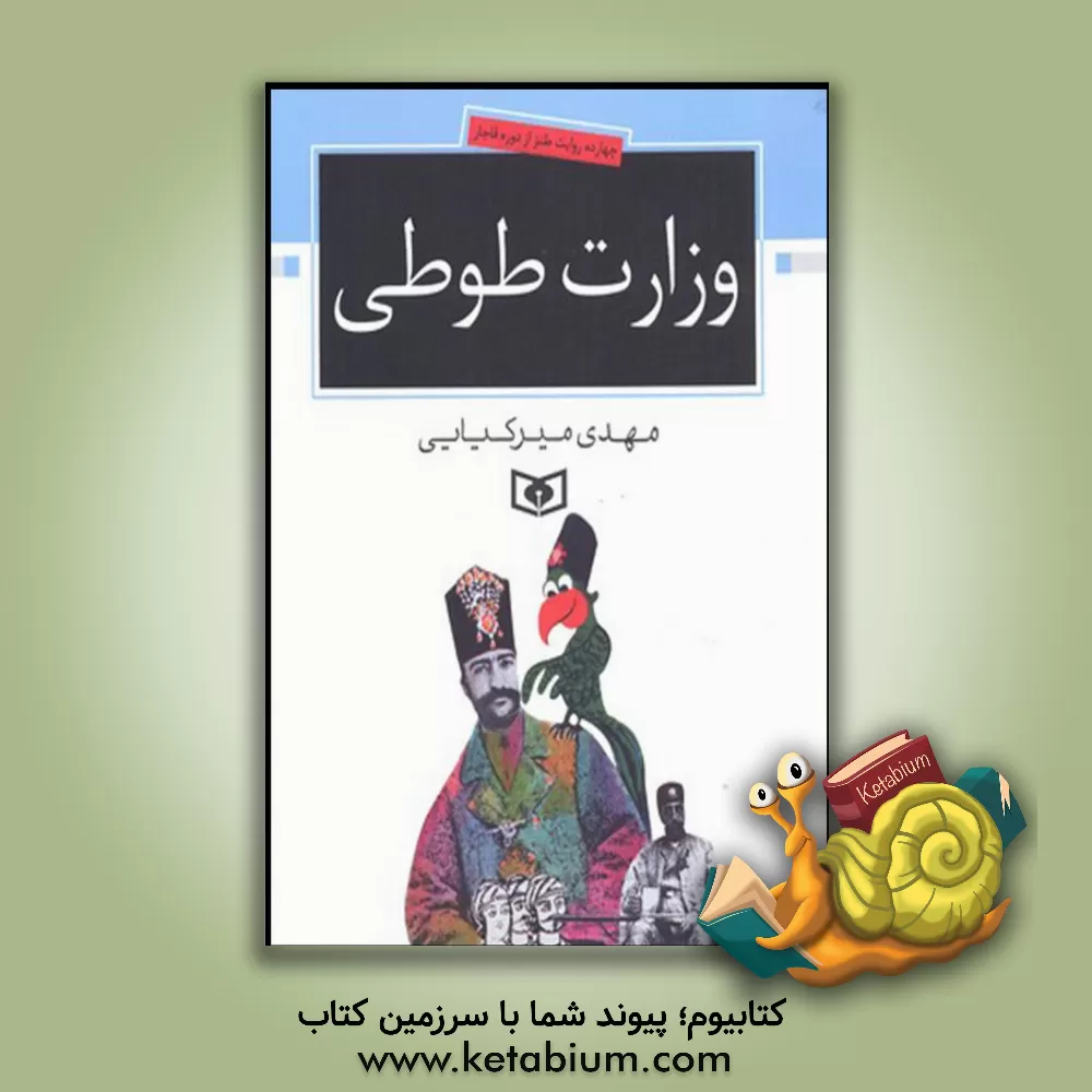 کتاب وزارت طوطی: چهارده روایت طنز از دوره قاجار اثر مهدی میرکیایی