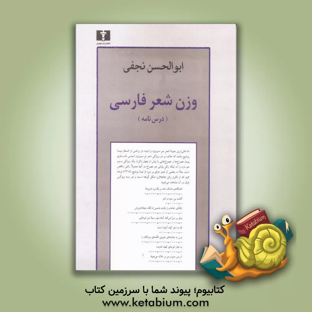کتاب وزن شعر فارسی (درس نامه) اثر ابوالحسن نجفی