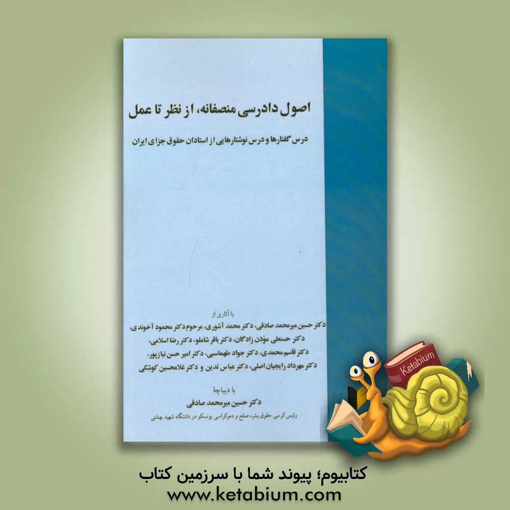 کتاب اصول دادرسی منصفانه، از نظر تا عمل: درس گفتارها و درس نوشتارهایی از استادان حقوق جزایی ایران اثر محمود آخوندی