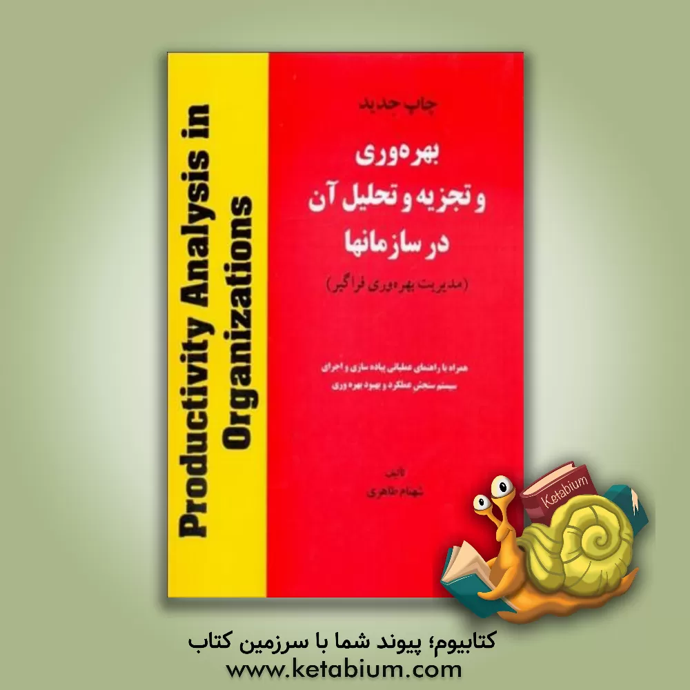 کتاب بهره وری و تجزیه و تحلیل آن در سازمانها (مدیریت بهره وری فراگیر) |اثر شهنام طاهری