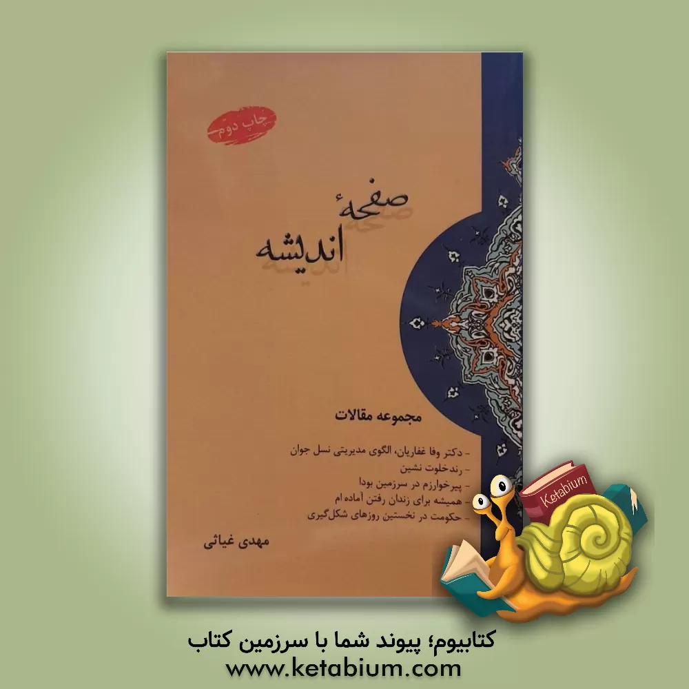 کتاب صفحه اندیشه اثر مهدی غیاثی