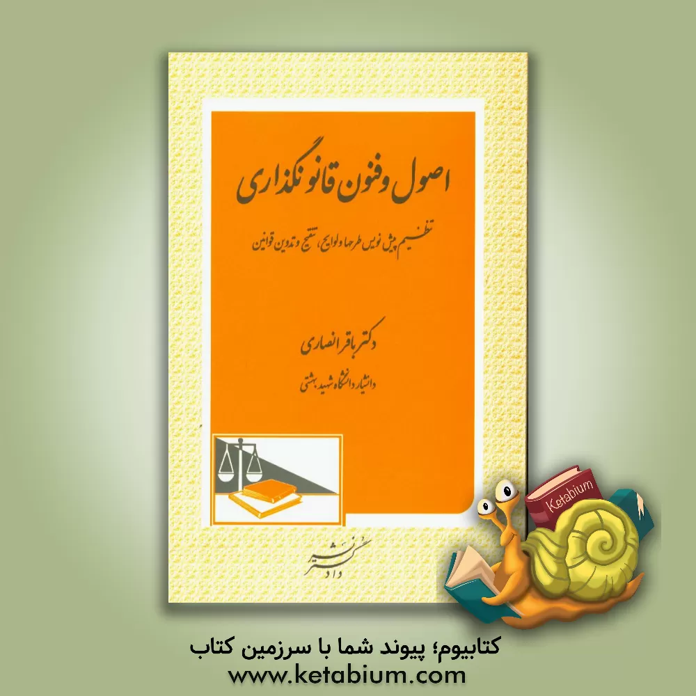 کتاب اصول و فنون قانونگذاری |اثر باقر انصاری