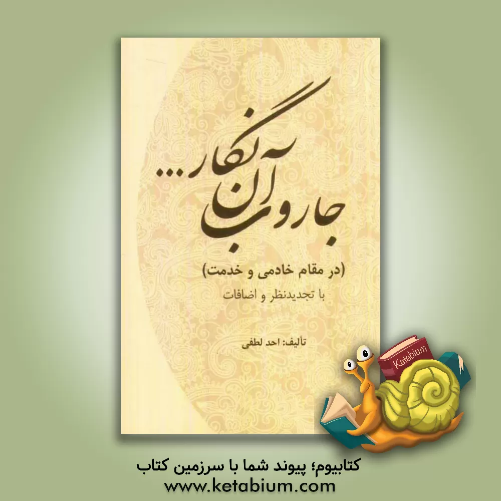 کتاب جاروب آن نگار ... (در مقام خادمی و خدمت) اثر احد لطفی