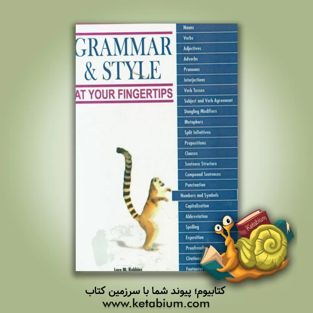 کتاب Grammar and style at your fingertips اثر Lara M. Robins
