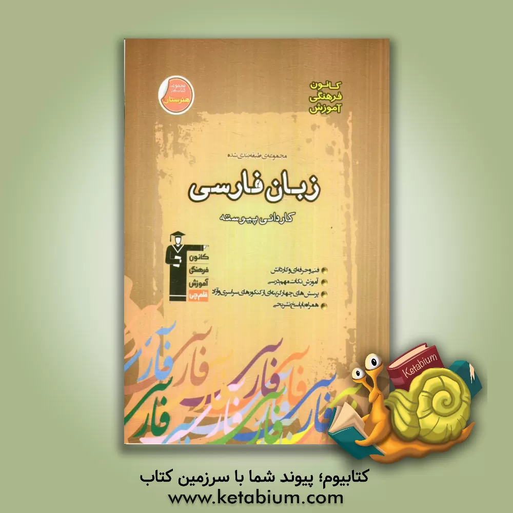 کتاب مجموعه ی طبقه بندی شده زبان فارسی: سال های اول و دوم دبیرستان: کنکور کاردانی پیوسته (فنی و حرفه ای و کار و دانش) شامل: آموزش کامل مطالب درسی ... اثر باقر غلامی‌کلیشمی