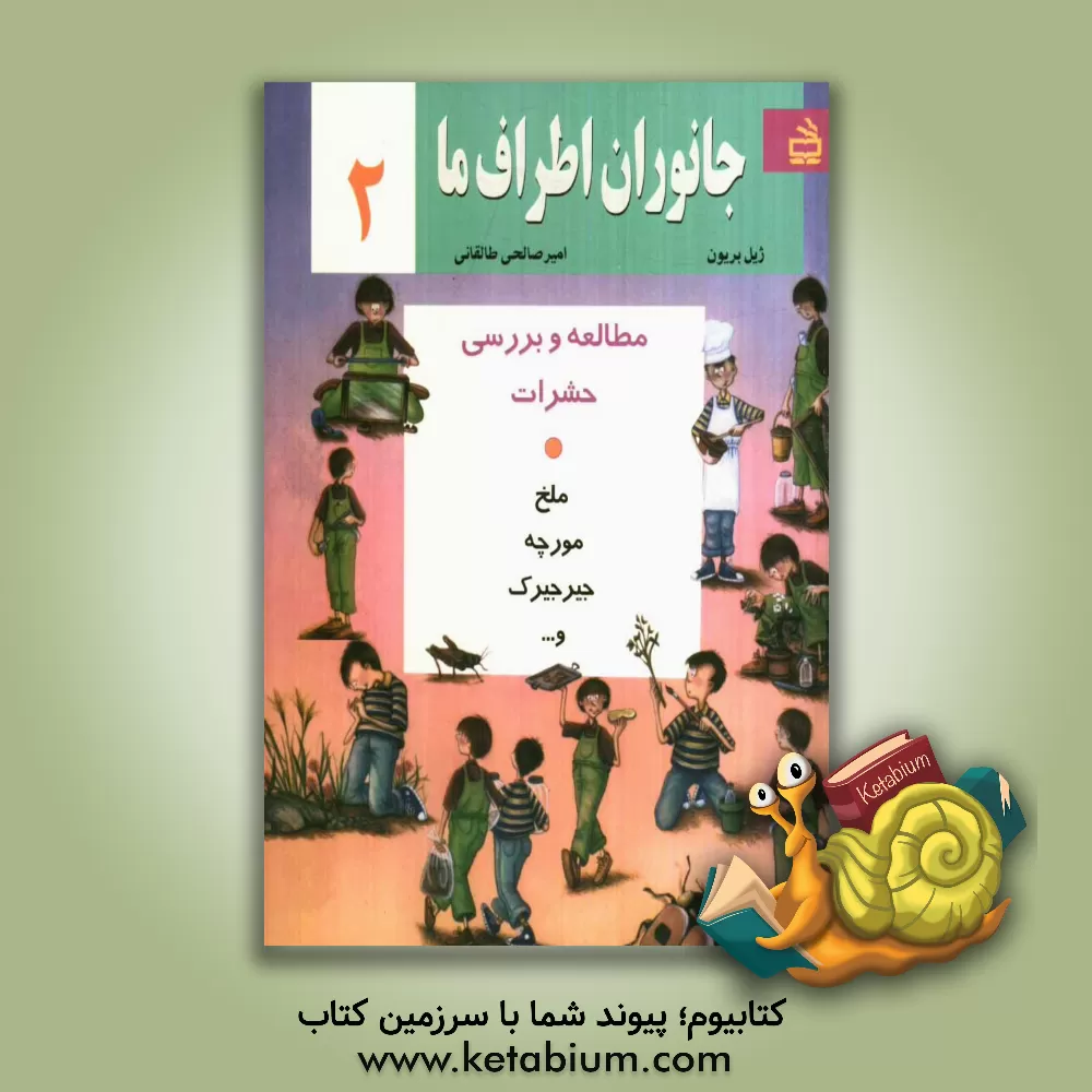 کتاب جانوران اطراف ما: مطالعه و بررسی حشرات: ملخ، مورچه، جیرجیرک و ... |اثر ژیل بریون