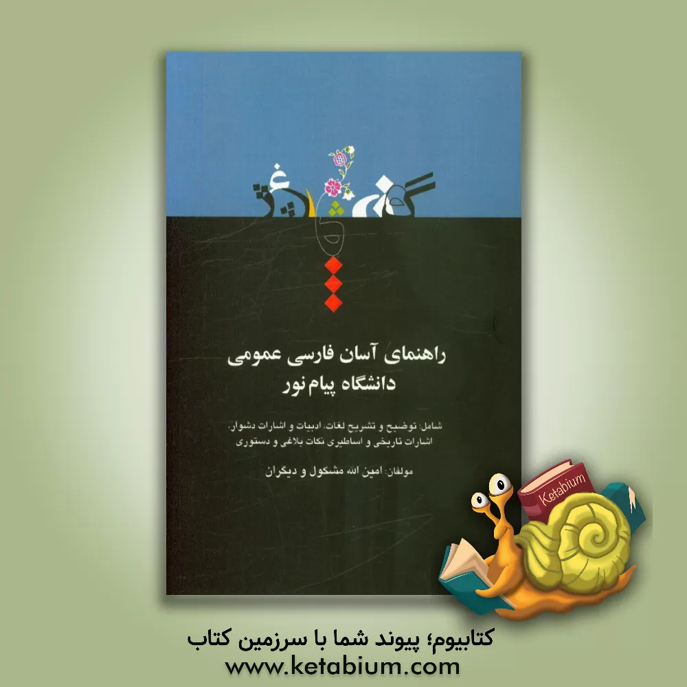 کتاب راهنمای آسان فارسی عمومی دانشگاه پیام نور شامل: توضیح و تشریح تمامی لغات ... اثر امین‌اله بخشی‌مشکول