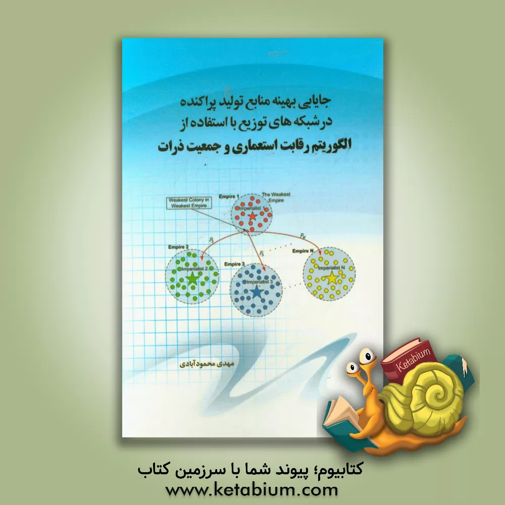 کتاب جایابی بهینه منابع تولید پراکنده در شبکه های توزیع با استفاده از الگوریتم رقابت استعماری و جمعیت ذرات اثر مهدی محمودآبادی