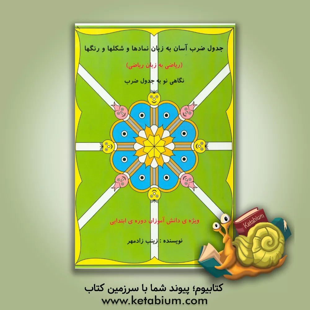 کتاب جدول ضرب آسان به زبان نمادها و شکلها و رنگها (ریاضی به زبان ریاضی): نگاهی نو به جدول ضرب ویژه ی دانش آموزان دوره ی ابتدایی اثر زینب زادمهر