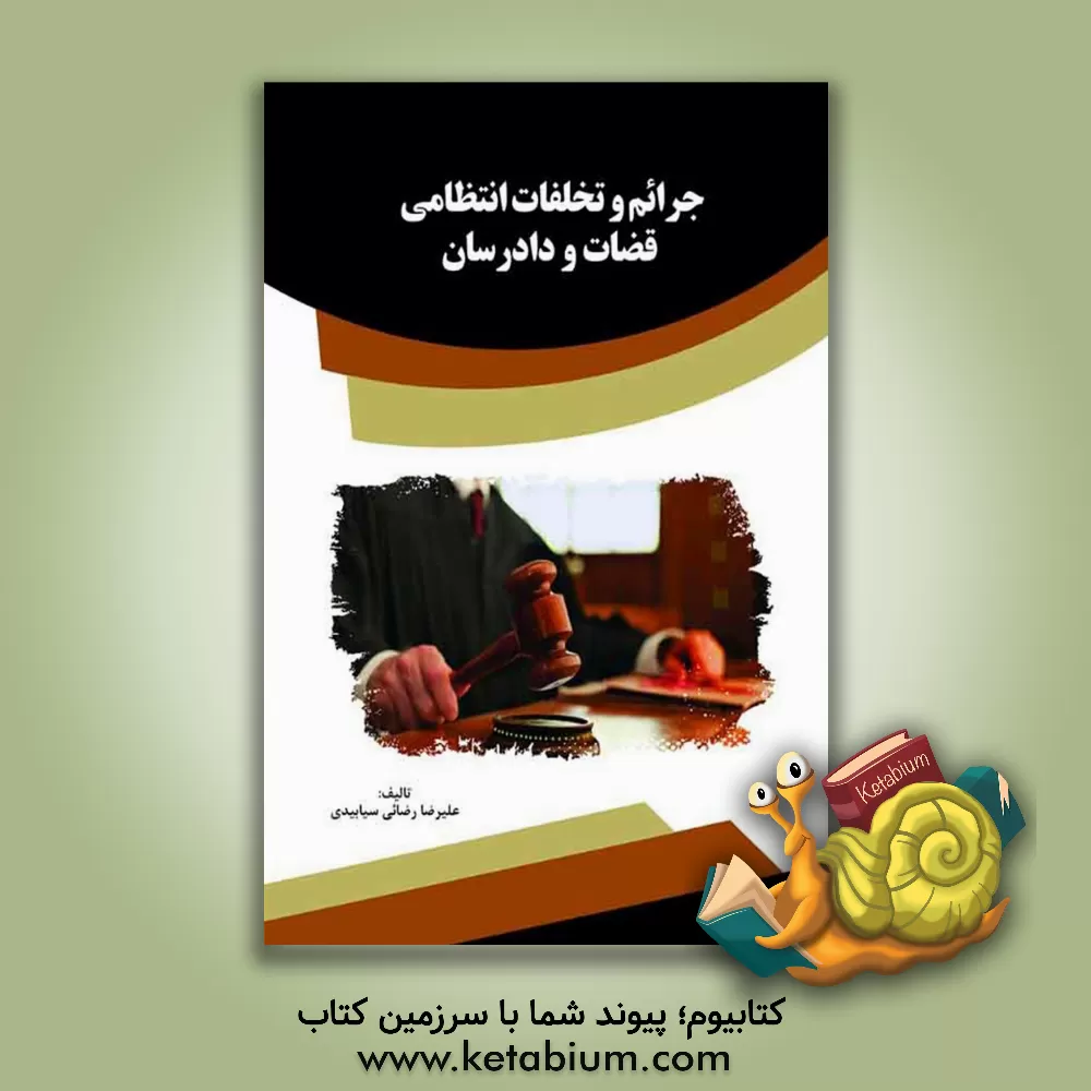 کتاب جرائم و تخلفات انتظامی قضات و دادرسان اثر علیرضا رضائی‌سیابیدی