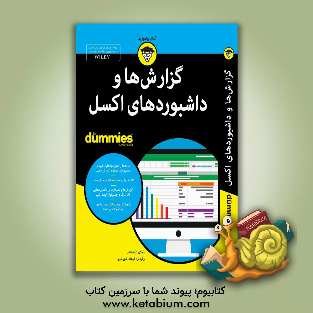کتاب گزارش ها و داشبوردهای اکسل for dummies اثر مایکل الکساندر