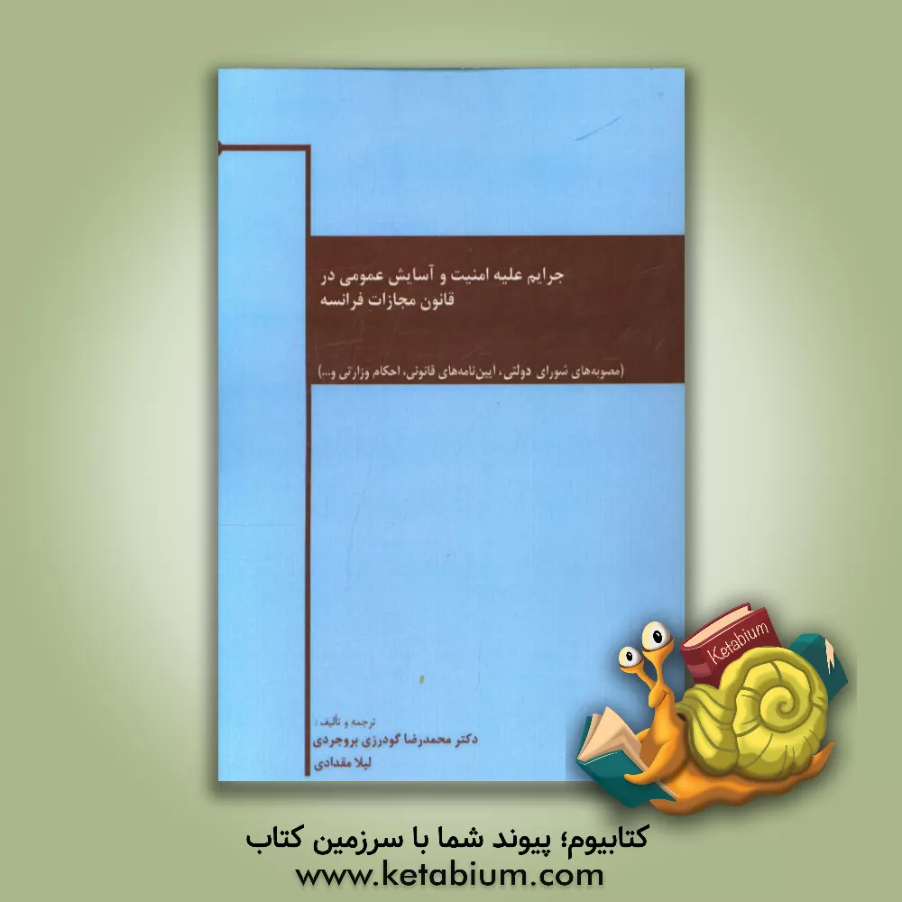 کتاب جرایم علیه امنیت و آسایش عمومی در قانون مجازات فرانسه اثر محمدرضا گودرزی‌بروجردی