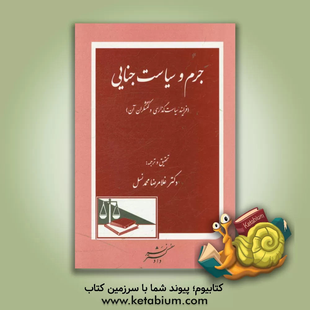 کتاب جرم و سیاست جنایی: فرایند سیاست گذاری و کنشگران آن اثر غلامرضا محمدنسل