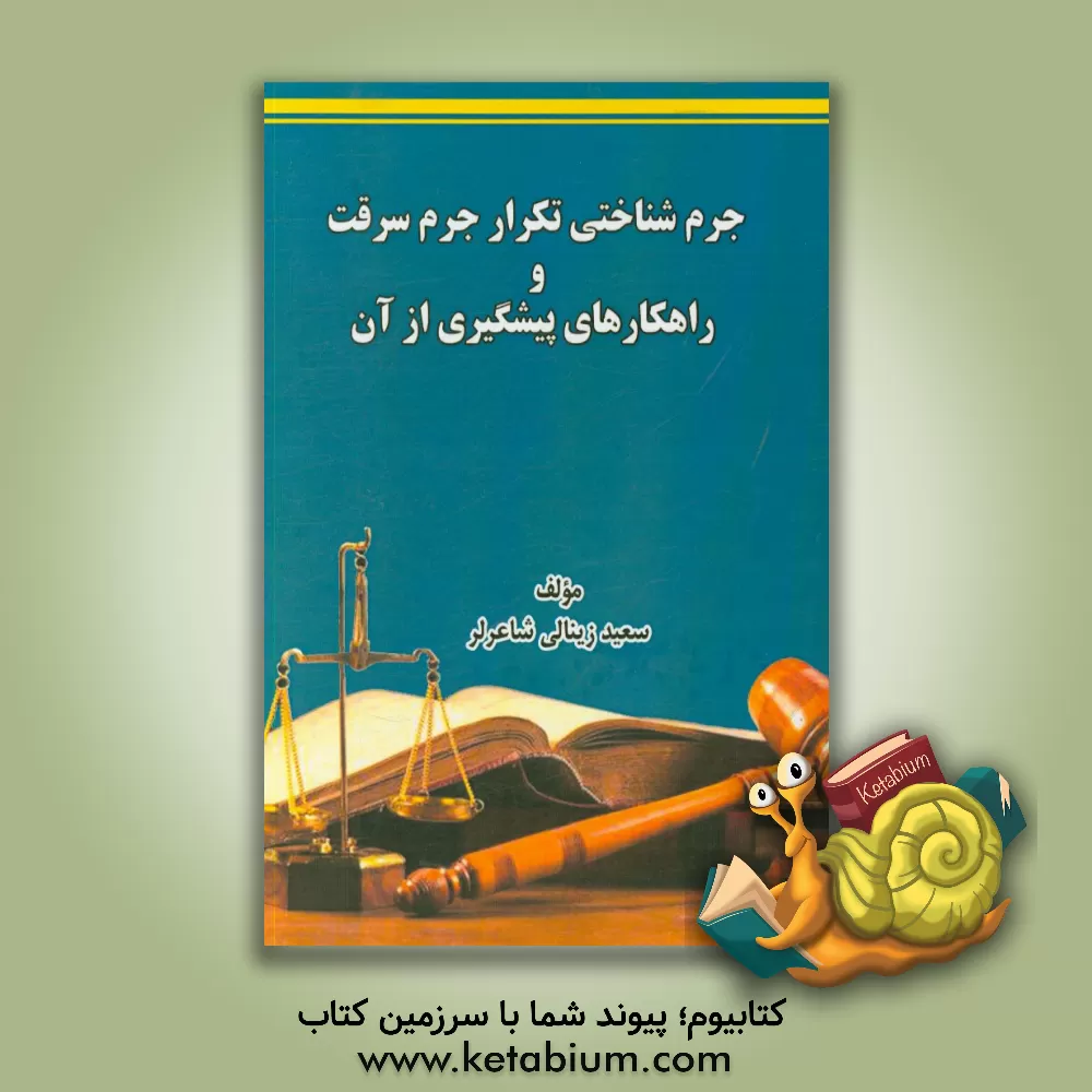 کتاب جرم شناسی تکرار جرم سرقت و راهکارهای پیشگیری از آن اثر سعید زینالی‌شاعرلر