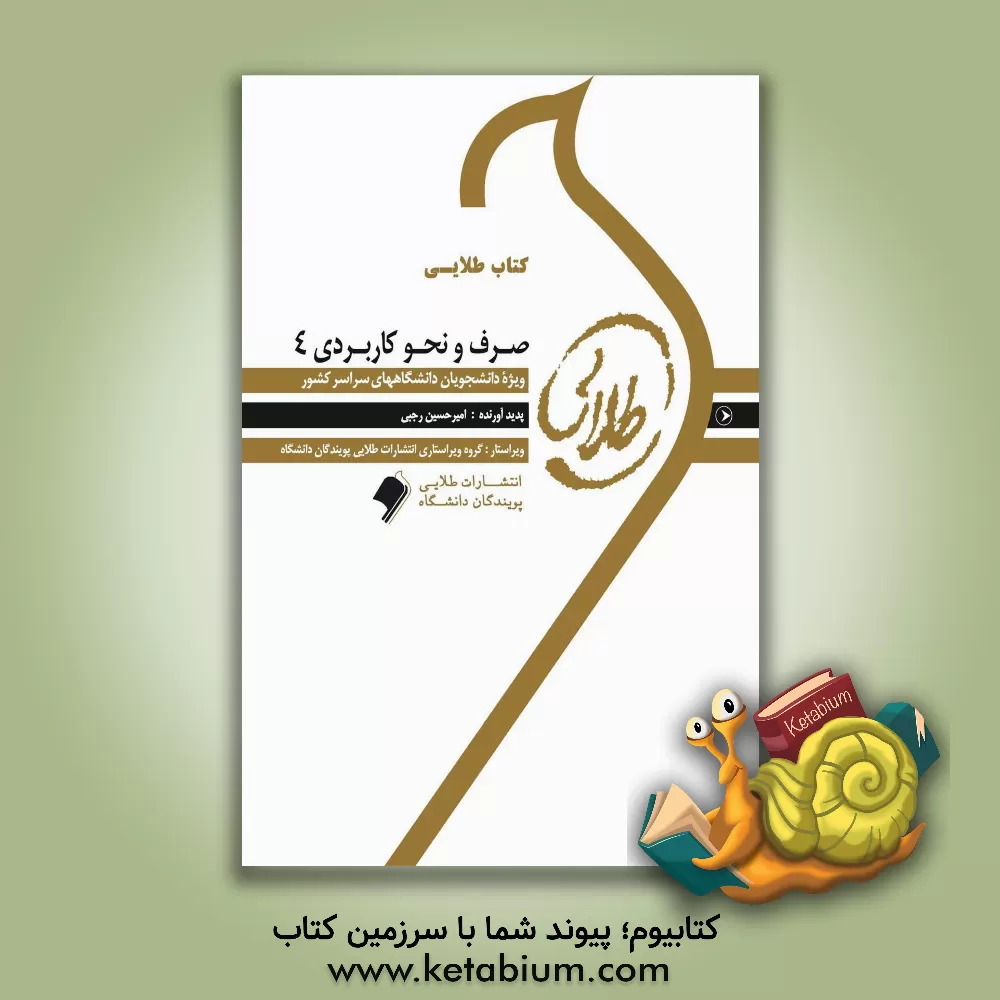 کتاب کتاب طلایی صرف و نحو کاربردی (4): ویژه دانشجویان دانشگاه های سراسر کشور اثر امیرحسین رجبی