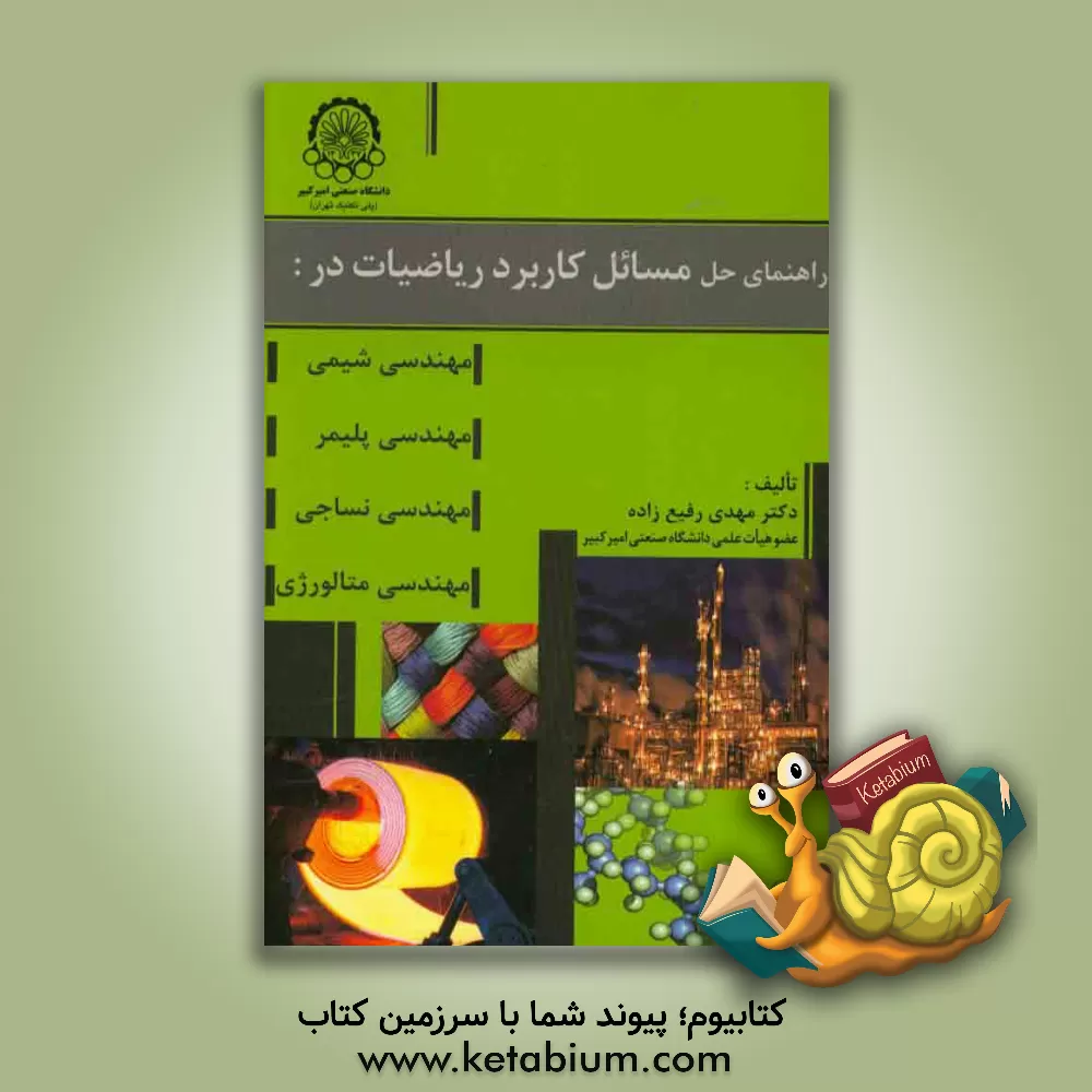 کتاب راهنمای حل مسائل کاربرد ریاضیات در مهندسی شیمی، مهندسی نساجی، مهندس پلیمر، مهندسی متالورژی اثر مهدی رفیع‌زاده