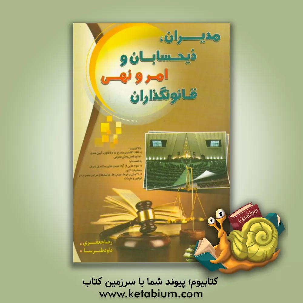 کتاب مدیران، ذیحسابان و امر و نهی قانونگذاران اثر رضا جعفری