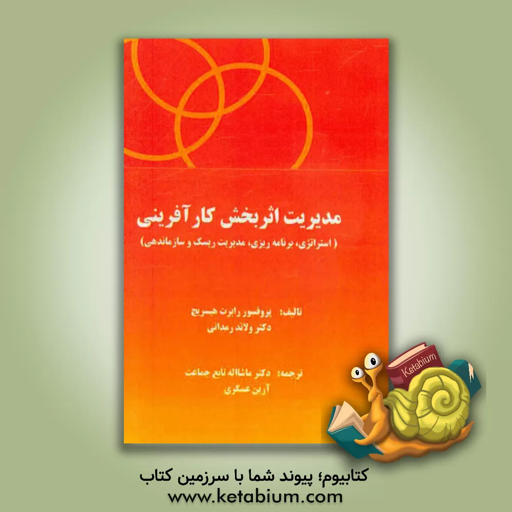 کتاب مدیریت اثربخش کارآفرینی: استراتژی، برنامه ریزی، مدیریت ریسک و ساماندهی اثر رابرت هیسریچ