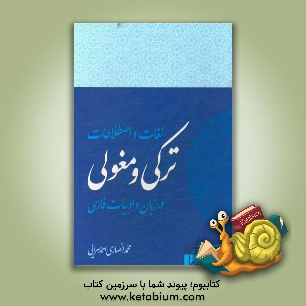 کتاب لغات و اصطلاحات ترکی و مغولی در زبان و ادبیات فارسی |اثر محمد انصاری احمدسرایی