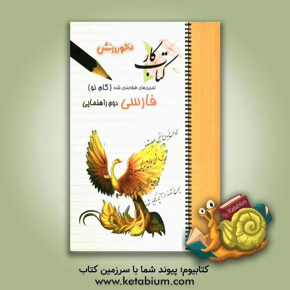 کتاب پرسش های طبقه بندی شده فارسی (گام نو) سال دوم راهنمایی اثر سیدمهدی مرتضوی