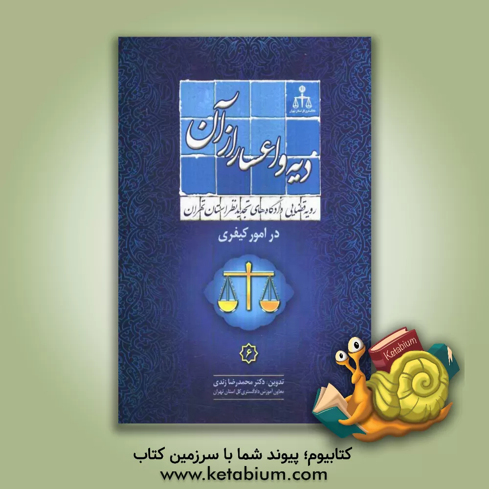 کتاب رویه قضایی دادگاههای تجدید نظر استان تهران در امور کیفری: دیه و اعسار از آن |اثر محمدرضا زندی