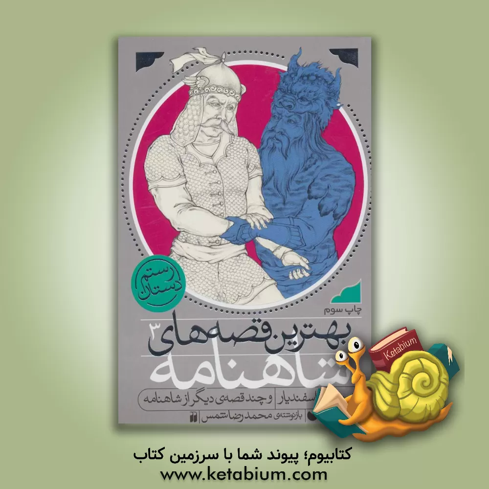 کتاب رزم رستم و اسفندیار و چند قصه ی دیگر از شاهنامه اثر محمد شمس