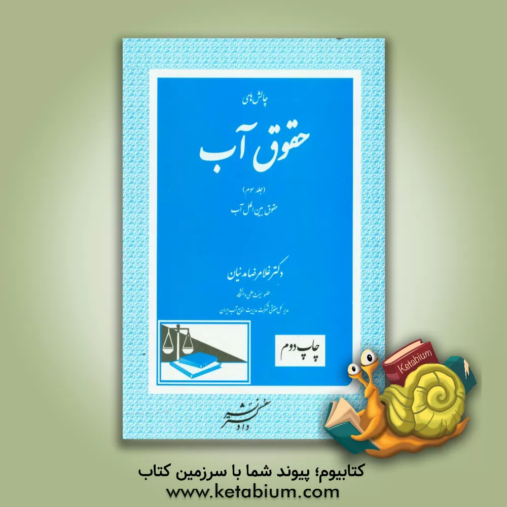 کتاب چالش های حقوق آب: حقوق بین الملل آب اثر غلامرضا مدنیان