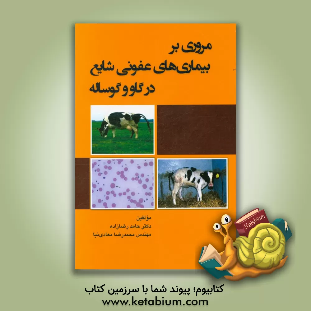 کتاب مروری بر بیمار ی های عفونی شایع در گاو و گوساله اثر حامد رضازاده