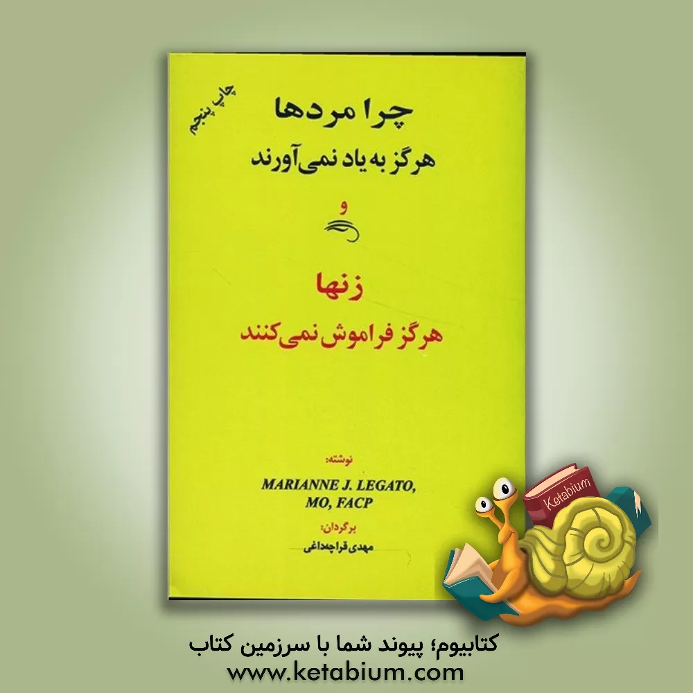 کتاب چرا مردها هرگز به یاد نمی آورند و زنها هرگز فراموش نمی کنند؟ اثر ماریان لگاتو