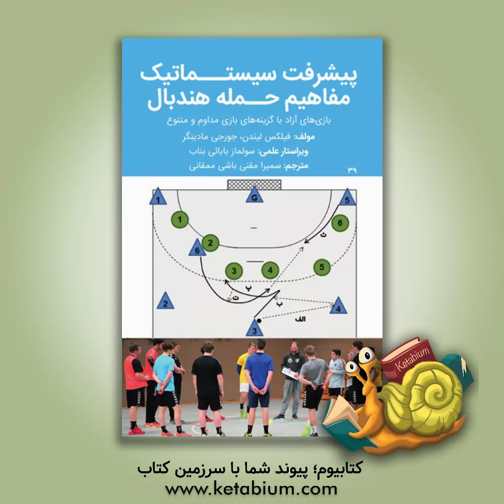 کتاب پیشرفت سیستماتیک مفاهیم حمله هندبال: بازی های آزاد با گزینه های بازی مداوم و متنوع اثر یورگ مادینگر