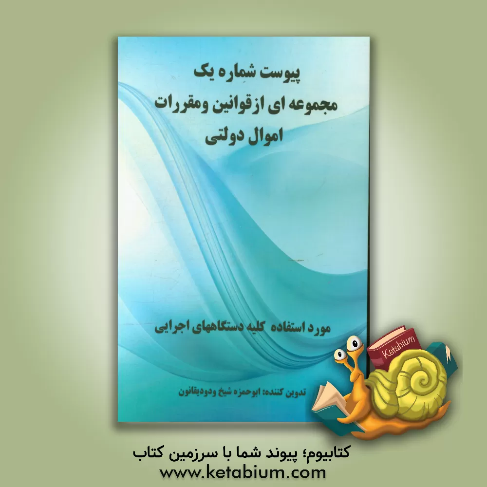 کتاب پیوست شماره یک: مجموعه ای از قوانین و مقررات اموال دولتی اثر ابوحمزه شیخ‌ودودی
