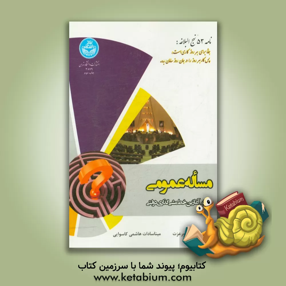 کتاب مساله عمومی، چالش آغازین خط مشی گذاری دولتی اثر علی‌اصغر پورعزت