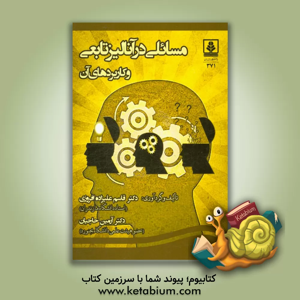 کتاب مسایلی در آنالیز تابعی و کاربردهای آن اثر قاسم علیزاده‌افروزی