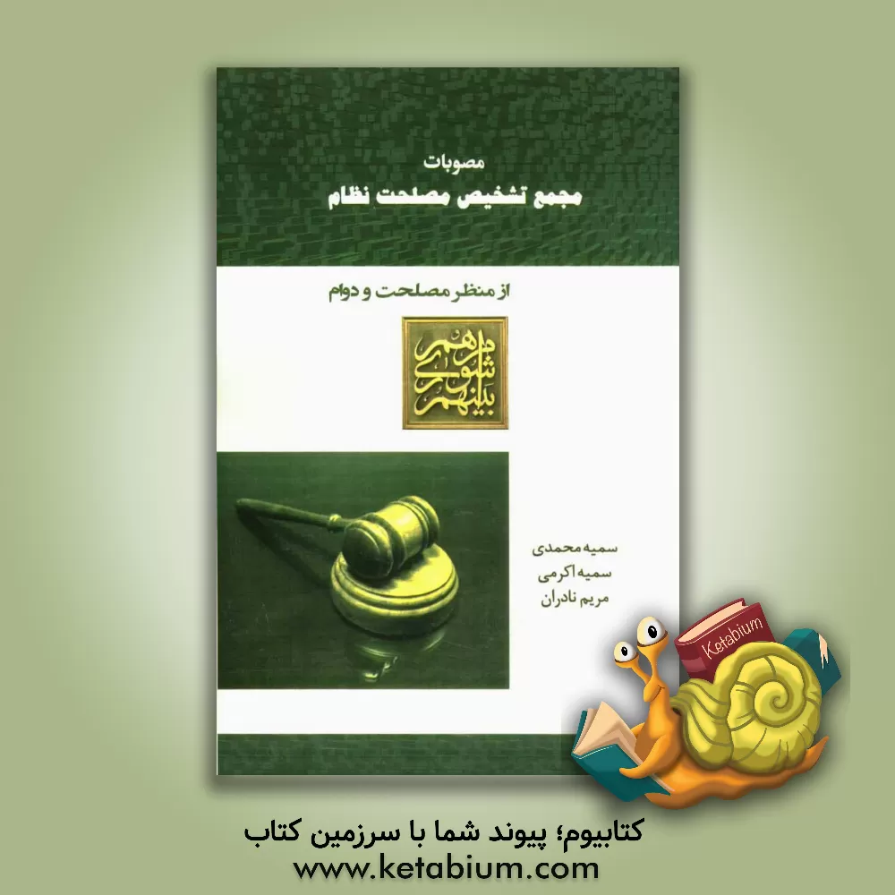کتاب مصوبات مجمع تشخیص مصلحت نظام از منظر مصلحت و دوام اثر سمیه محمدی