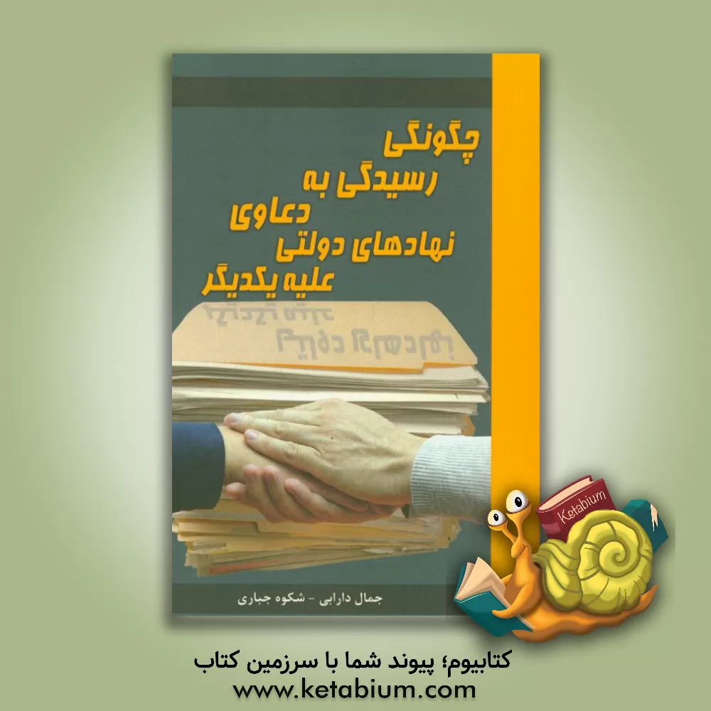 کتاب چگونگی رسیدگی به دعاوی نهادهای دولتی علیه یکدیگر اثر جمال دارابی