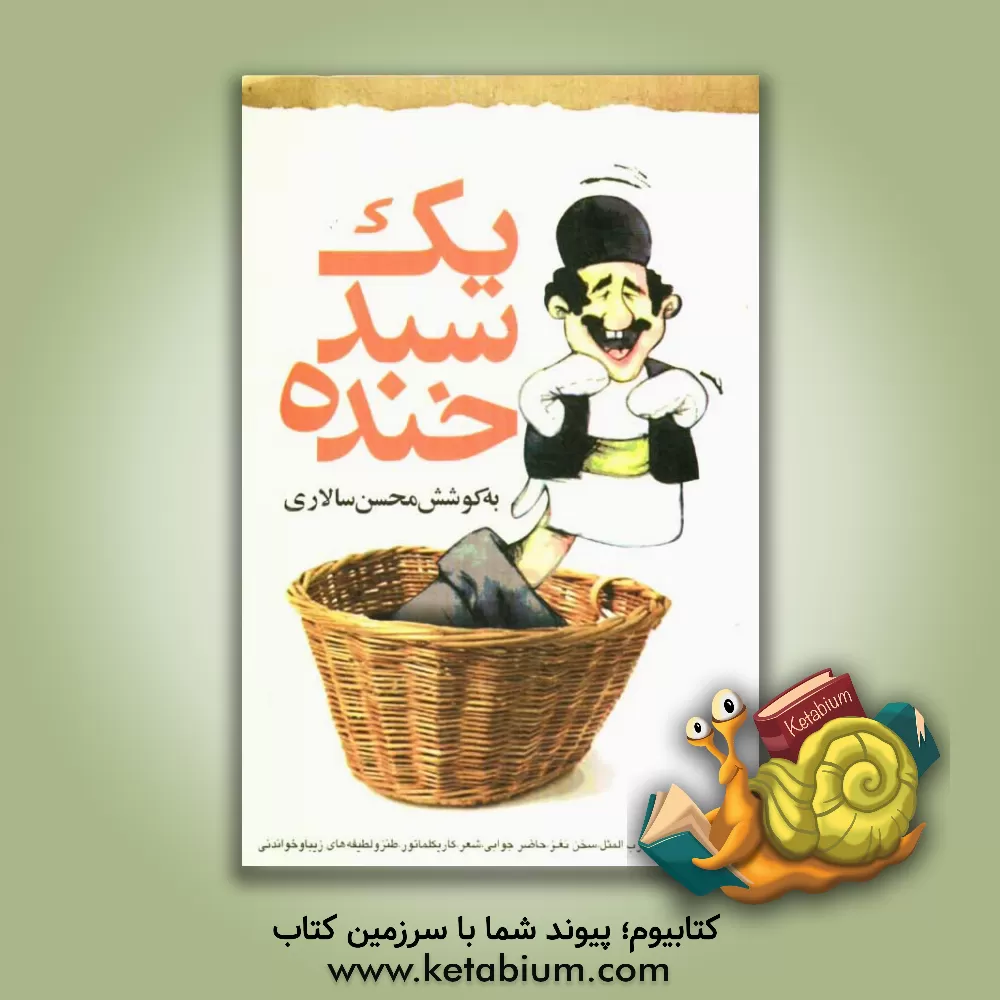 کتاب یک سبد خنده: پندها و لطیفه ها (برگزیده 700 نکته، ضرب المثل، سخن نغز، حاضرجوابی، شعر، ... اثر محسن سالاری