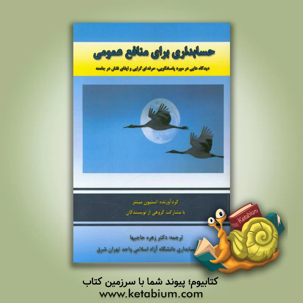 کتاب حسابداری برای منافع عمومی: دیدگاه هایی در مورد پاسخگویی، حرفه ای گرایی و ایفای نقش در جامعه اثر استیون مینتس