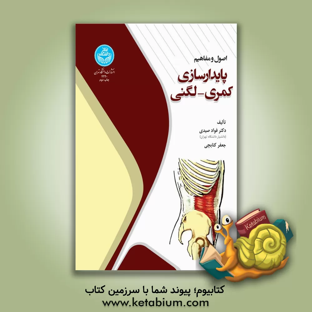 کتاب اصول و مفاهیم پایدارسازی کمری - لگنی اثر جعفر کتابچی