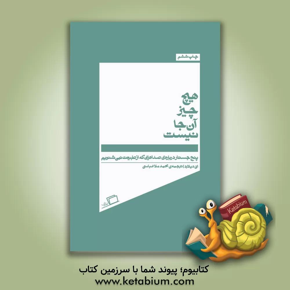 کتاب هیچ چیز آن جا نیست: پنج جستار درباره ی صداهایی که از طبیعت نمی شنویم اثر آنی دیلارد