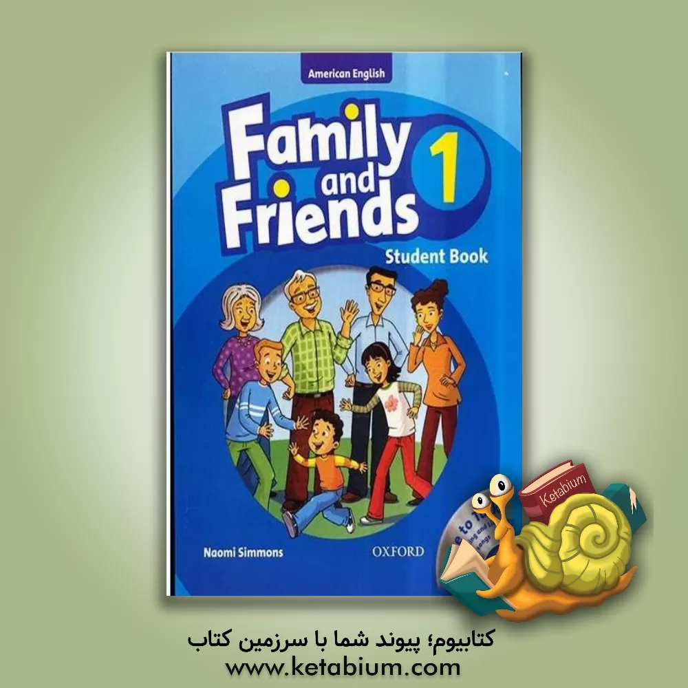 کتاب American Family and Friends 1 - SB+WB+CD - Glossy Papers
