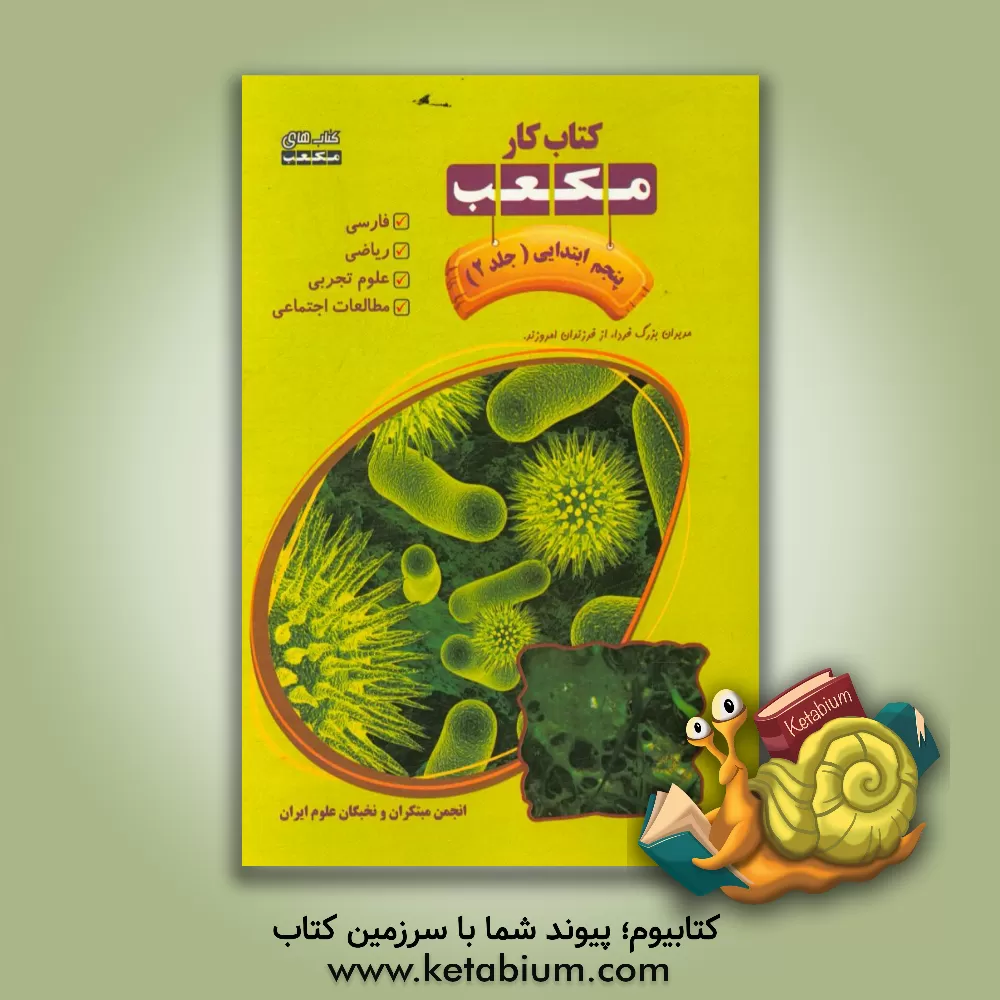 کتاب کتاب کار مکعب پنجم ابتدایی: فارسی - ریاضی - علوم تجربی - مطالعات اجتماعی اثر مصطفی توفیقی