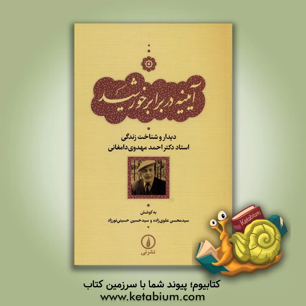 کتاب آیینه در برابر خورشید: دیدار و شناخت زندگی استاد دکتر احمد مهدوی دامغانی |اثر سیدعلی رضوی