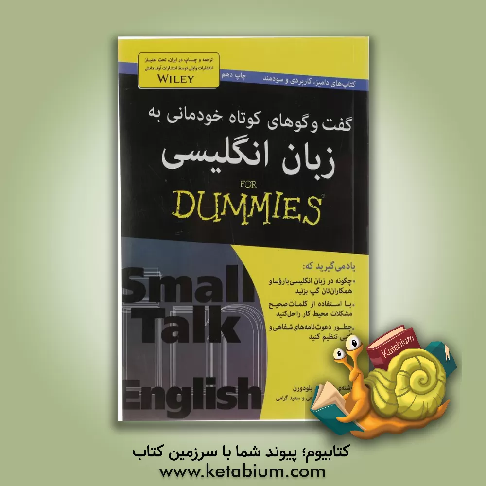 کتاب گفت‌وگوهای کوتاه خودمانی به زبان انگلیسی for dummies اثر لارس‌ام. بلودورن