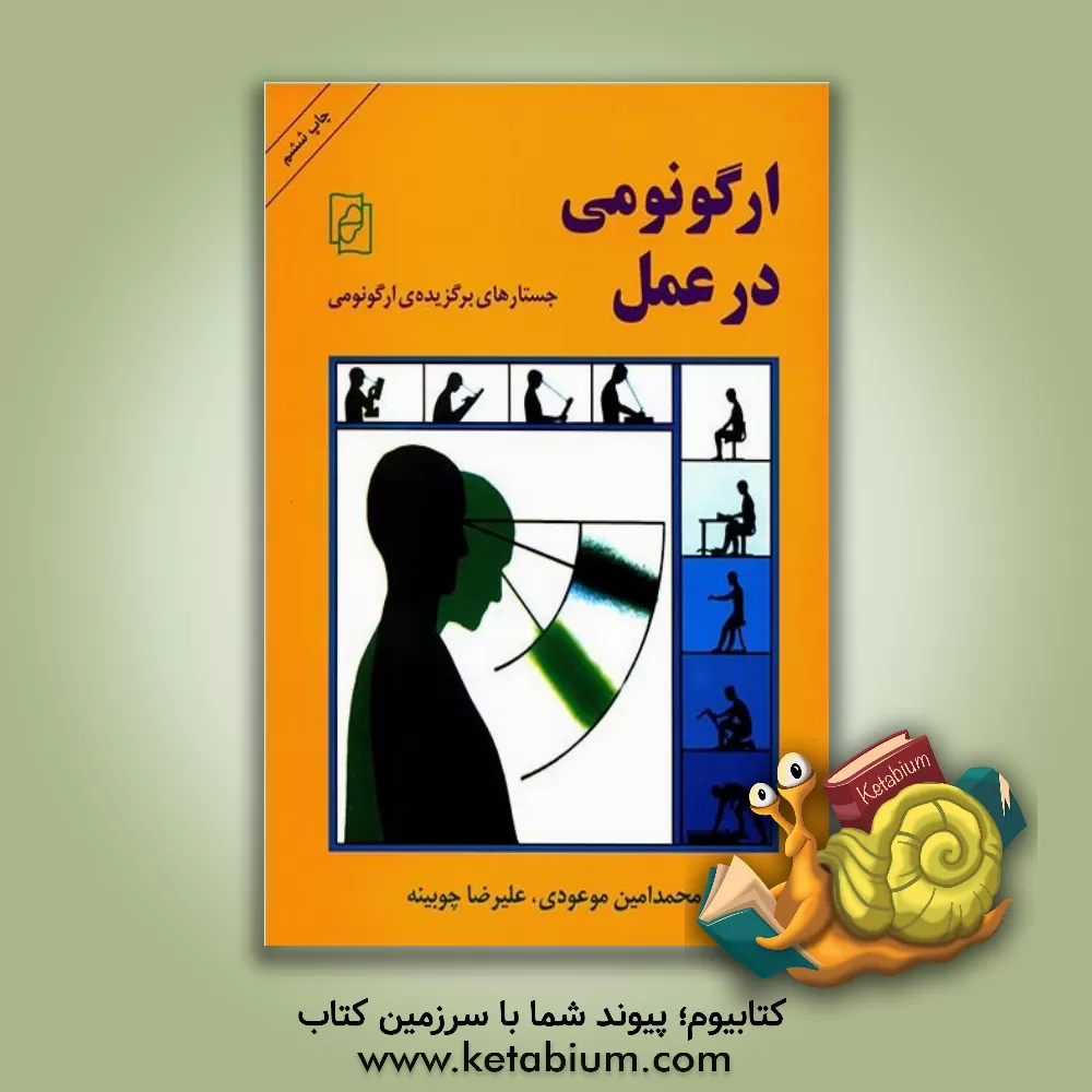 کتاب ارگونومی در عمل: جستارهای برگزیده ارگونومی اثر محمدامین موعودی