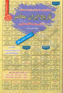 کتاب نمونه آزمونهای مستند و پرتکرار برگزار شده استخدامی تاریخ ایران معاصر اثر شهرزاد رضایی‌مقدم