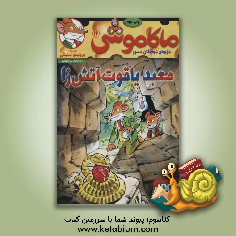 کتاب معبد یاقوت آتش‌زا اثر جرونیمو استیلتن