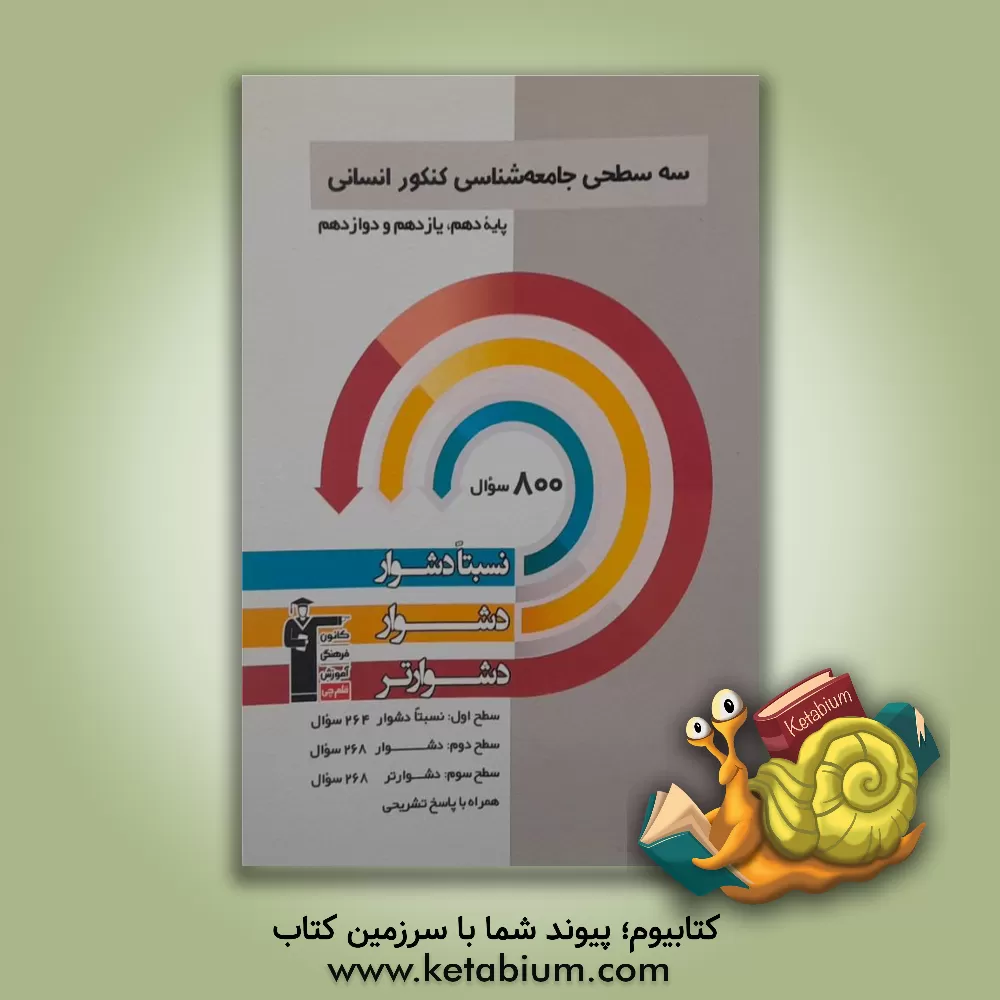 کتاب سه‌سطحی جامعه‌شناسی کنکور انسانی پایه دهم، یازدهم و دوازدهم ... اثر محمدابراهیم مازنی