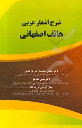 کتاب شرح اشعار عربی هاتف اصفهانی اثر مجتبی محمدی‌مزرعه‌شاهی