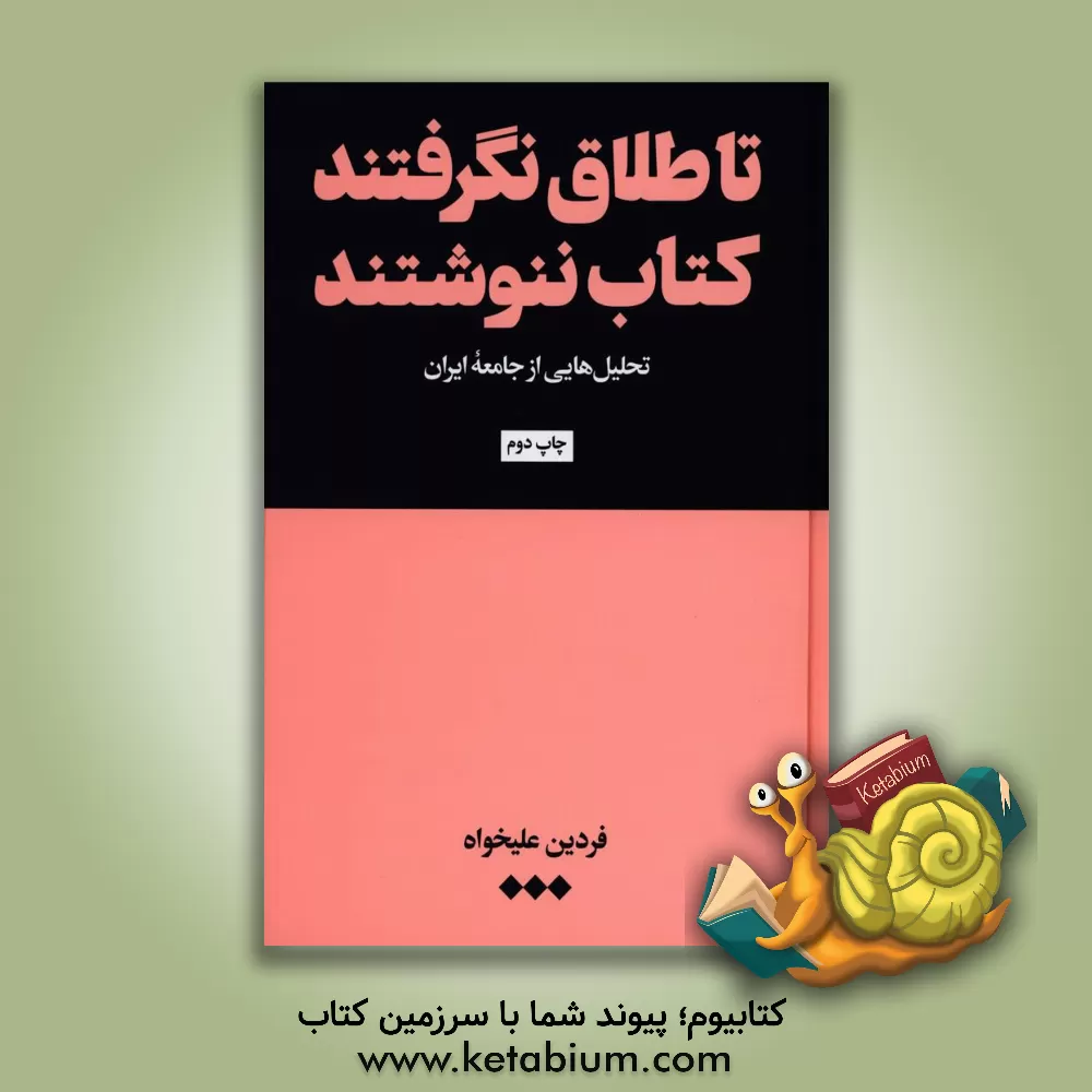 کتاب تا طلاق نگرفتند کتاب ننوشتند: تحلیل‌هایی از جامعه ایران اثر فردین علیخواه