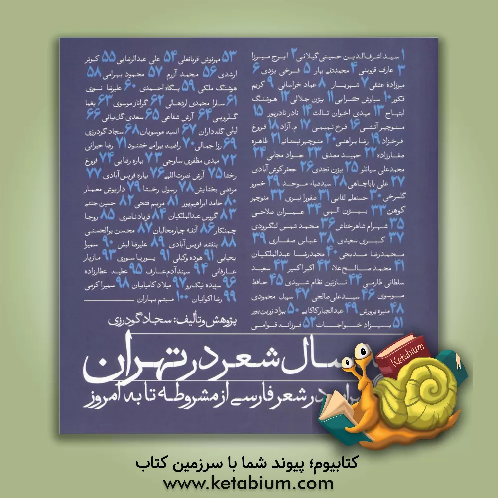 کتاب صد سال شعر در تهران: تهران در شعر فارسی از مشروطه تا به امروز اثر سجاد گودرزی